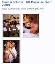 Claudia Schiffer fast nackt und sexy