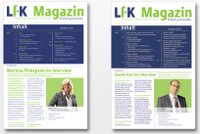 LfK-Magazin z​um Thema Wirtschaftsprüfung u​nd Steuerberatung