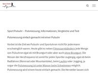 Ein Blog um das Thema der Herzfrequenz