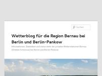 Wetterblog für die Region Bernau bei Berlin und Berlin-Pankow