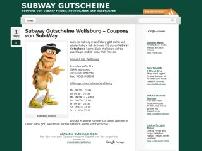 Subway Gutscheine