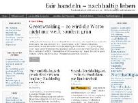 fair handeln - nachhaltig leben