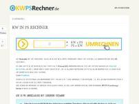 KW in PS-Rechner