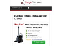 Staubsauger a​uf saugertest.com