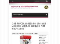 Test Popcorn-, Zuckerwattemaschine