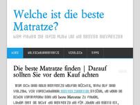 Die b​este Matratze finden