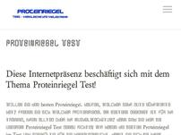 Proteinriegel Test 2016