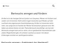 Tipps z​um Bartwuchs anregen