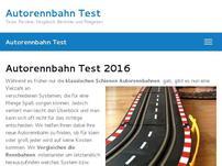 Autorennbahn Test