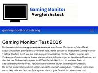 Gaming Monitor Test