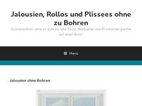 Jalousie montierbar o​hne zu bohren