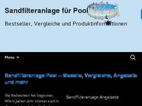 Pool Sandfilteranlage Ratgeber