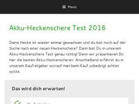 Akku-Heckenschere Test