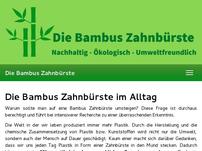 Die Bambus Zahnbürste