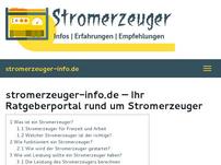 Ratgeberportal für Stromerzeuger