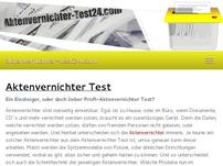 Aktenvernichter Test