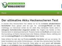 Akku Heckenscheren Test