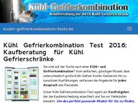 Kühl Gefrierkombination Test