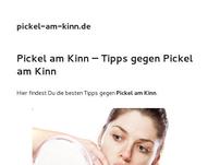 Pickel am Kinn