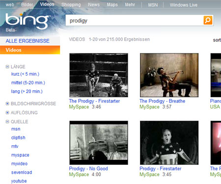 Bing.de - Suchmaschine