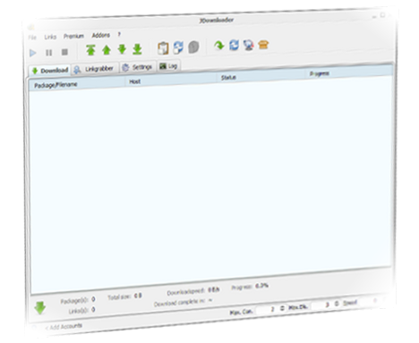 JDownloader in Aktion