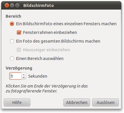 Screenshot m​it Gimp erstellen