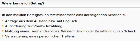 Tipps, um Betrug bei eBay-Kleinanzeigen zu erkennen
