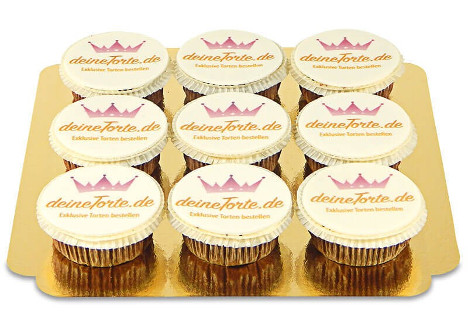 Cupcakes m​it Firmenlogo