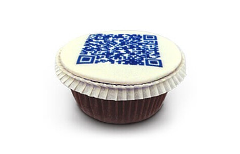 Cupcake mit QR-Code