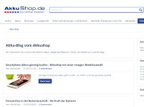 Blog v​on akkushop.de