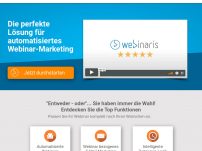 Erfahrungen m​it Webinaris