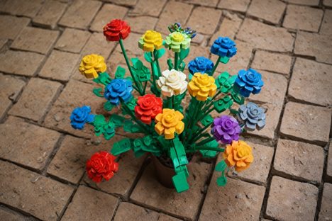 Lego-artige Blumen 16