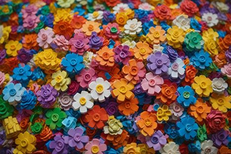 Lego-artige Blumen 25