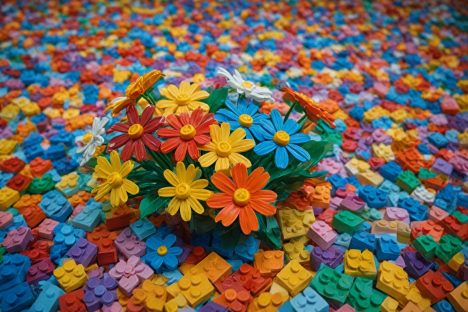 Lego-artige Blumen 26