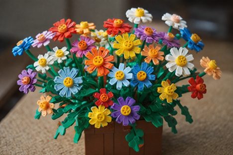 Lego-artige Blumen Blumenstrauss 1