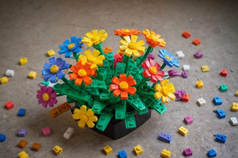 Lego-artiger Blumenstrauss 4