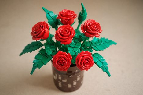 Lego-artige rote Rosen 28